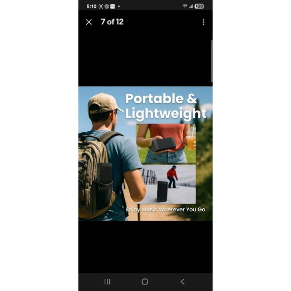 OontZ Angle 3 Plus Portable Bluetooth Speaker Black Speaker Only - Picture 2 of 9